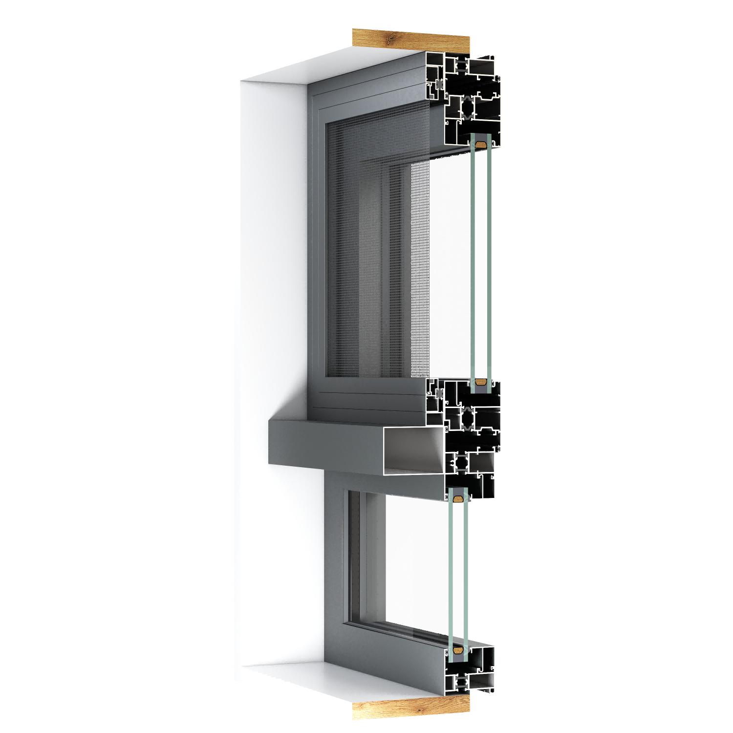 YC-D75 Awning Window